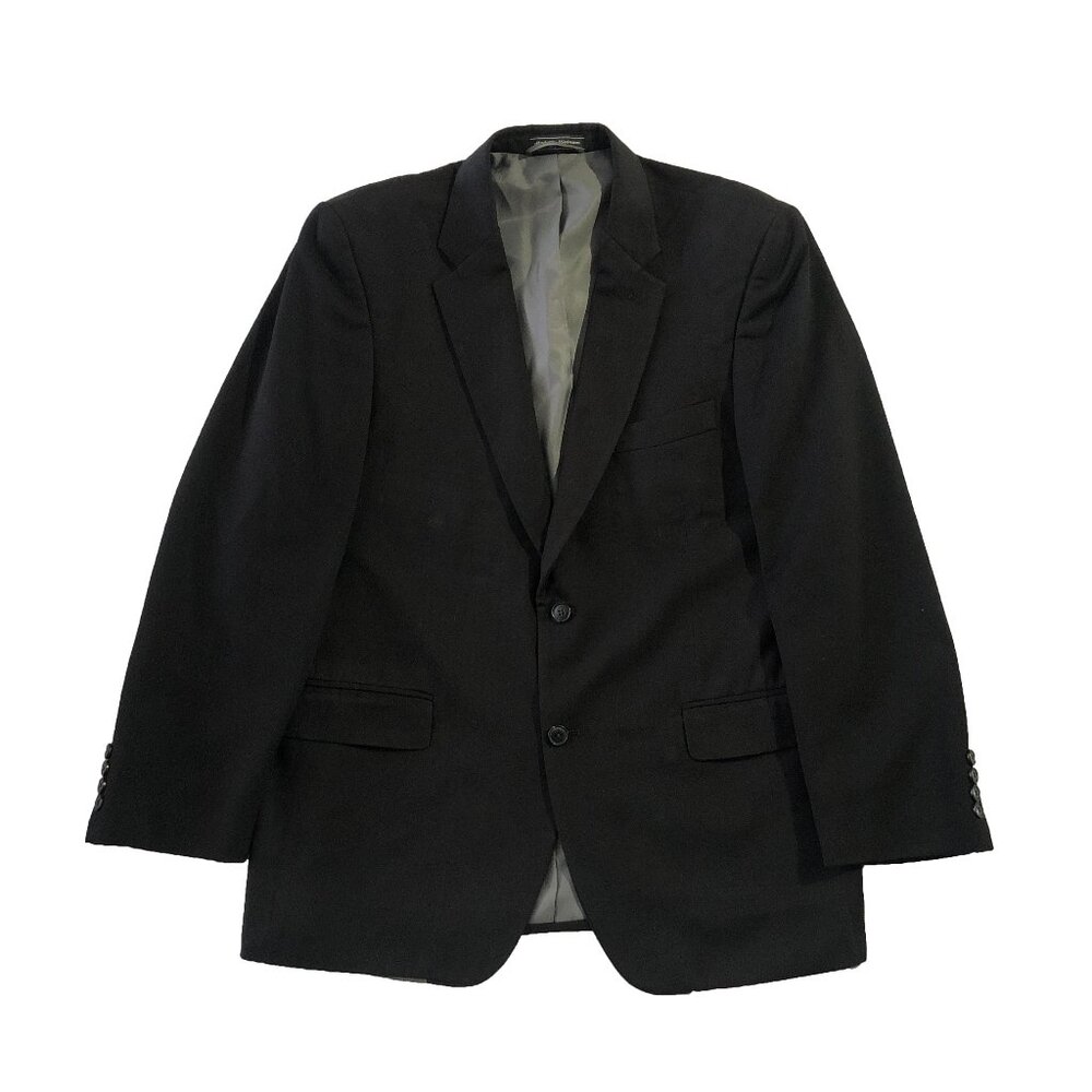 Bert Pulitzer Blazer Mens Size 44 Reg Black Lined 2 Button Single Breast